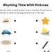Rhyming Words Printable Worksheets Kindergarten &amp; First Grade - Etsy