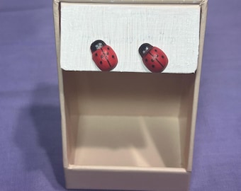 Ladybug Hypoallergenic Stud Earrings