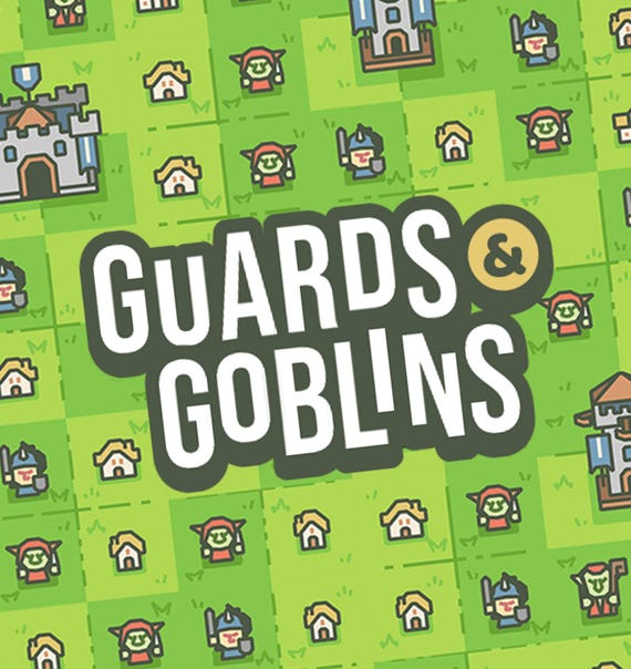 Guards & Goblins - Solo Micro Cardgame for your Pocket - Print and Play at Home - English