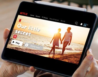 Plantilla de anuncio de embarazo de Netflix | Plantilla de vídeo de Canva | Noticias únicas para bebés | Regalo DIY para futuros padres | Vídeo personal