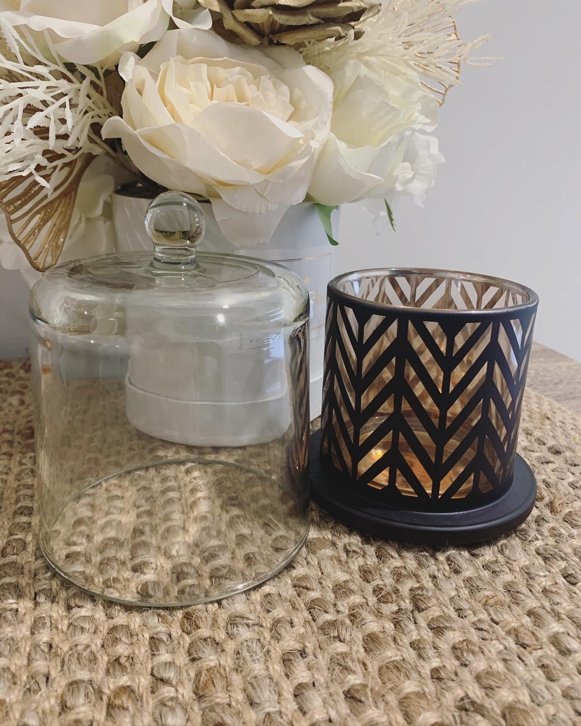 Deluxe Black Dome Lid 280g Candle YOUR CHOICE Of Scent Etsy