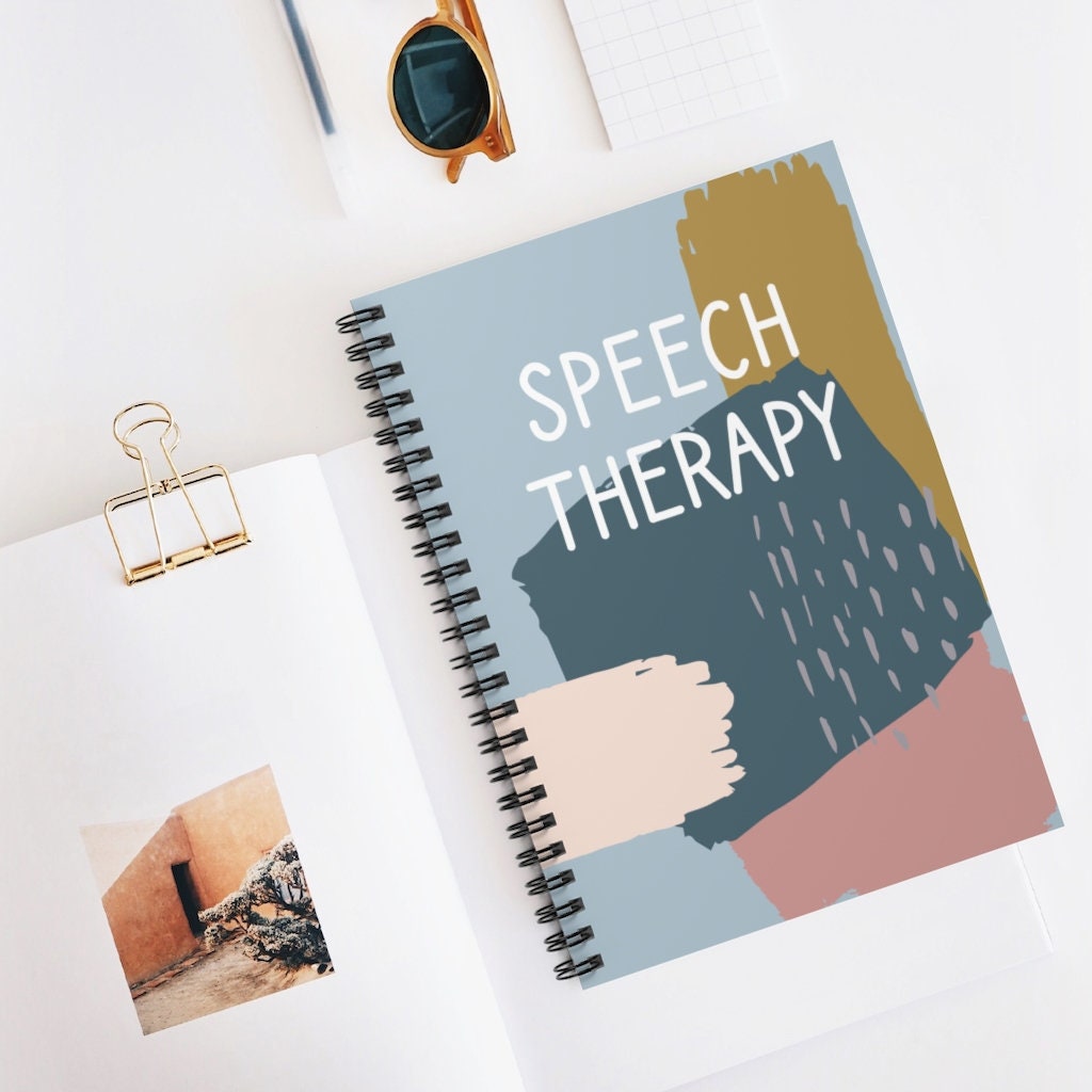 Speech Therapy Notebook Abstract Art Notebook for Speech Etsy