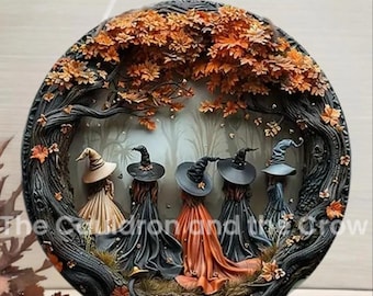 Mystic Witch&#39;s Wooden Sign for Altar, Shrine, Garden or Home Decor