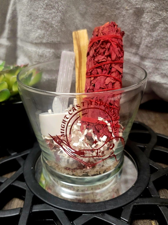 NEW-"Cast A Spell On You "  Extra Large 10" Votive Candle Gift Set