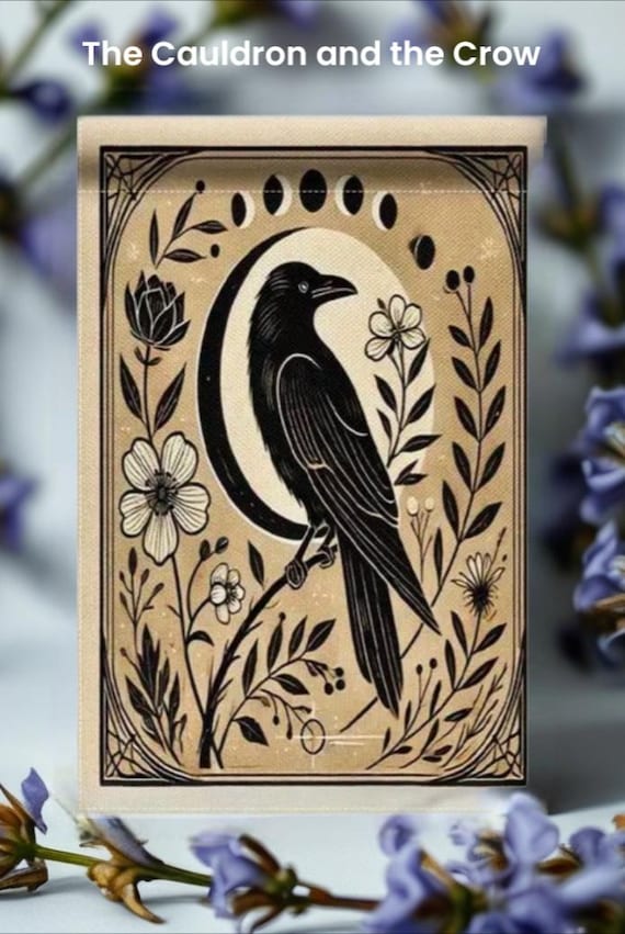 Crow's Rising Garden Flag: Double-Sided Outdoor Decor