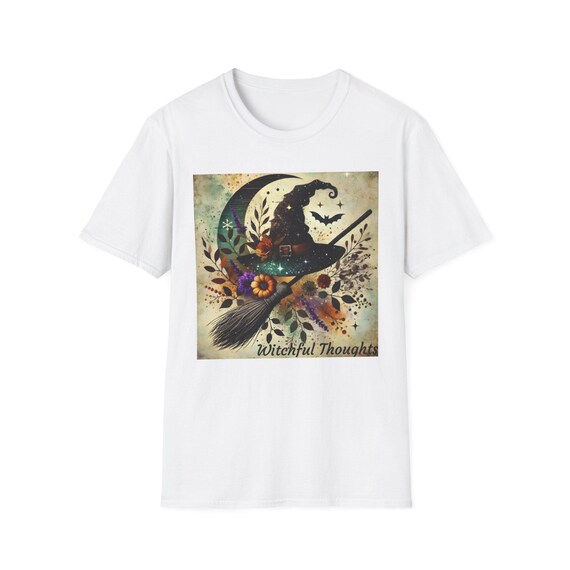 Witchful Thoughts T-Shirt, Wiccan Tee, Witchcraft Shirt, Pagan Clothing, Magical Apparel