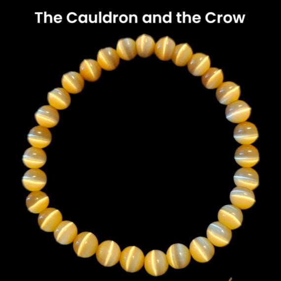 AAA Brown/Tan Cats Eye Bracelet- 8mm Gemstone