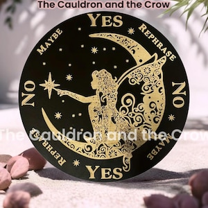 Moon Fairy 8&quot; Pendulum Divination Board with FREE PENDULUM