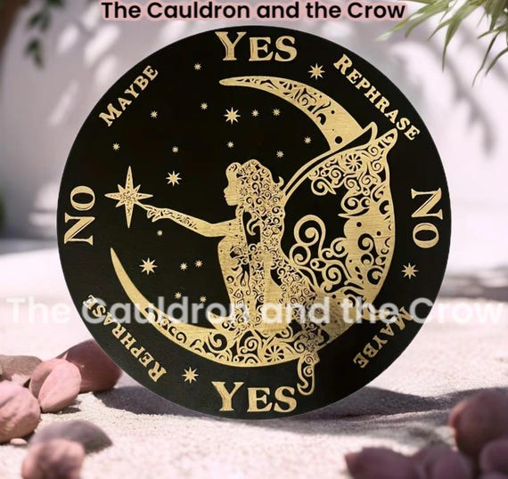 Moon Fairy 8" Pendulum Divination Board with FREE PENDULUM