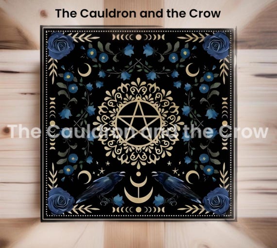 Black Raven Altar Cloth
