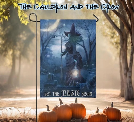 Let The Magic Begin Garden Flag for patio, lawn, garden, yard, deck, porch, or veranda