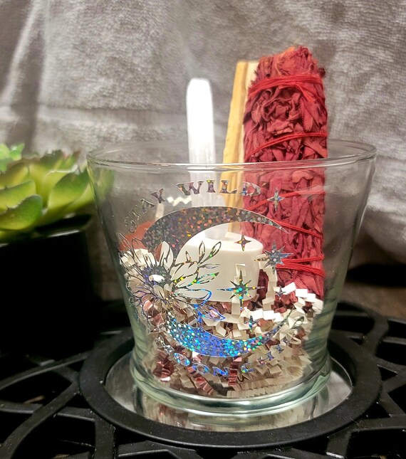 NEW-"Stay Wild Moon Child"  Extra Large 10" Votive Candle Gift Set