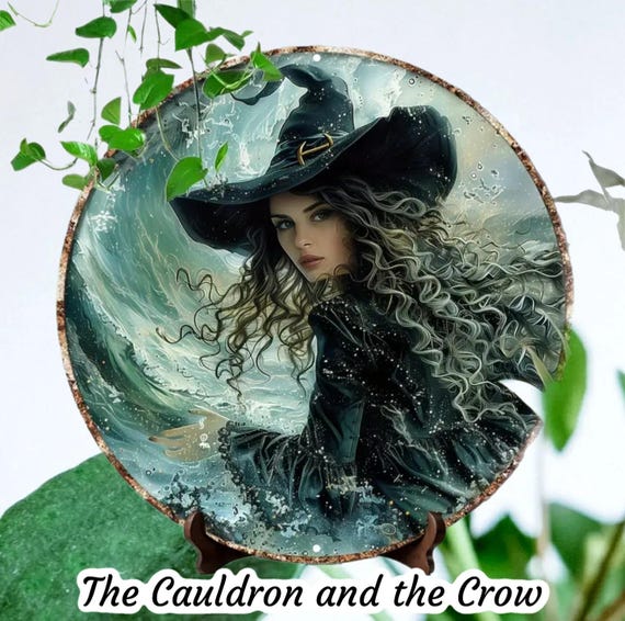 Hedge Witch Metal Sign for Altar, Shrine, Garden or Home Decor