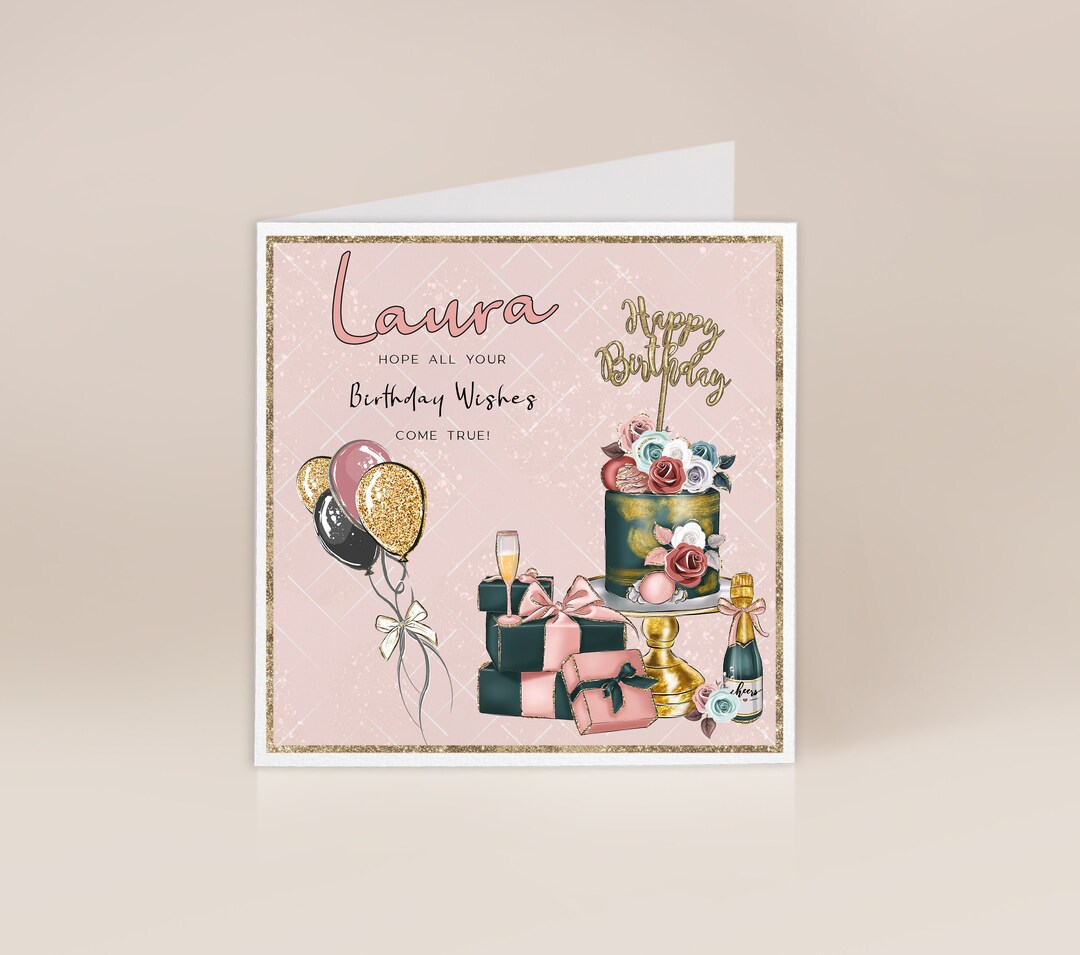 Personalised Birthday Card for Her | Birthday Card for Her | Greetings
