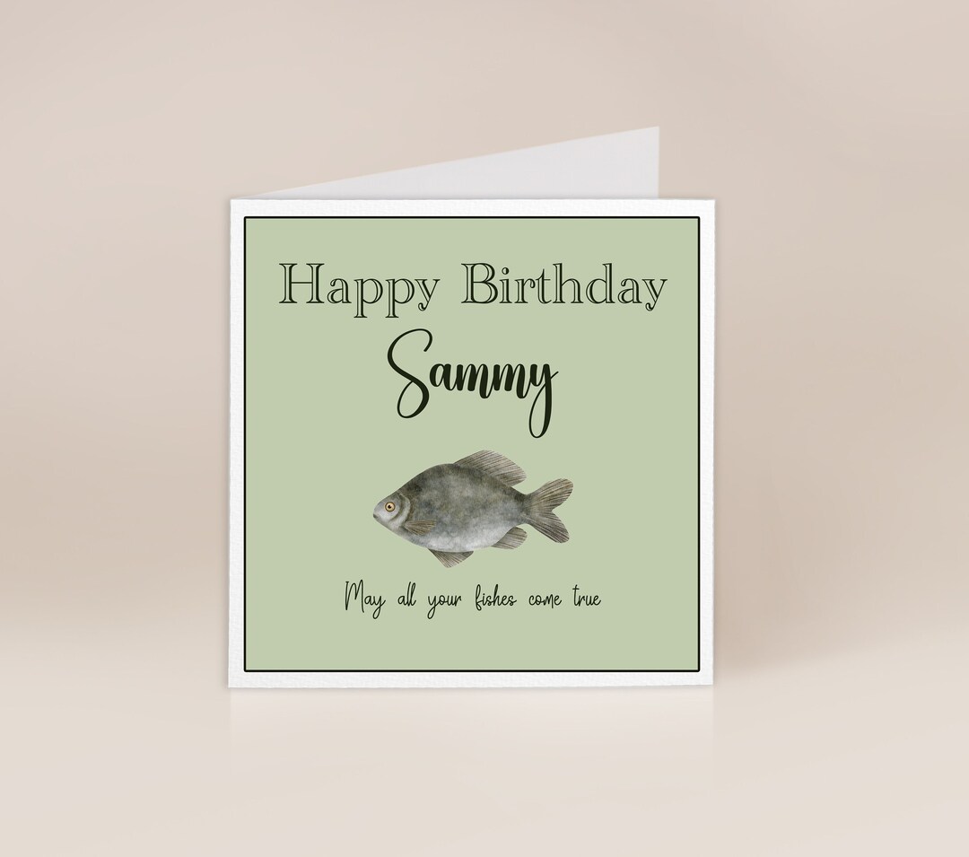 Fishing You A Happy Birthday Card