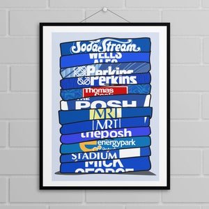 Peterborough United - Shirt Stack Print Unframed