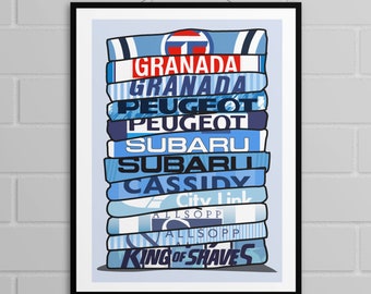 Coventry City - Shirt Stack Print Unframed