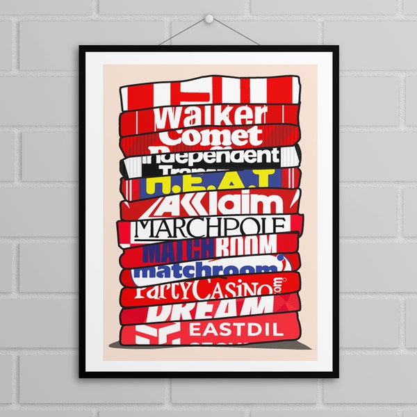 Leyton Orient - Shirt Stack Print Unframed