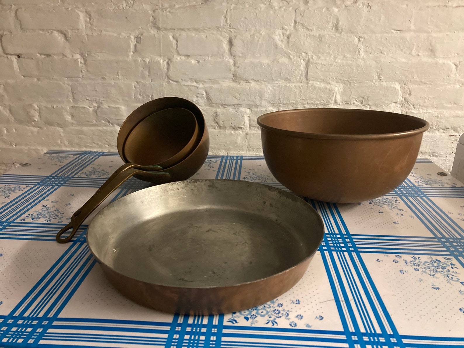 Copper cookware Tart Tatin pan copper mixing bowl and two Etsy