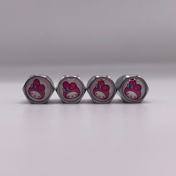 My Melody Cute Tire Valve Stem Caps set of 4 Kawaii Anime Etsy