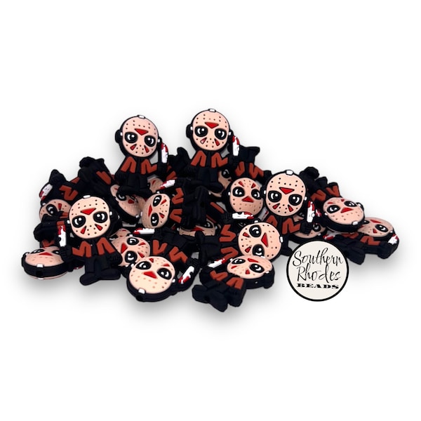 Halloween Man Focal Beads | Horror Beads | Beadable Pen Beads | Monster Beads | Silicone Beads | Halloween | Keychains, Freshies (FB343)