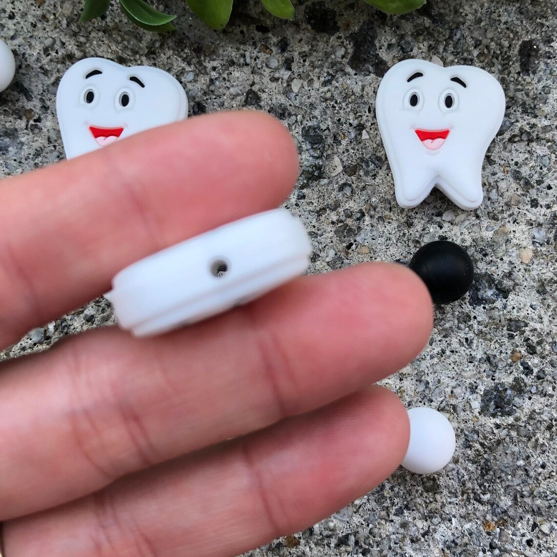 Tooth Silicone Focal Beads Focal Beads Beadable Pen Beads Etsy