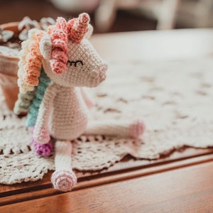 Charlotte the unicorn crochet amigurumi pattern, crochet pattern, amigurumi image 1