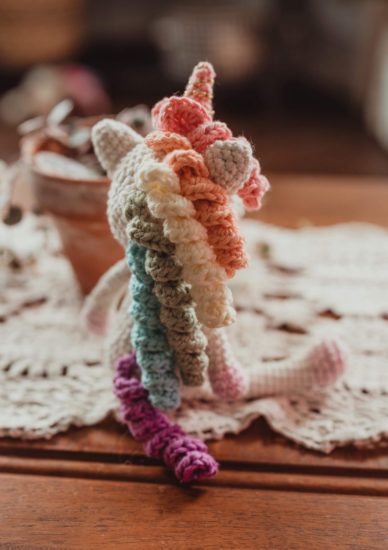 Charlotte the unicorn crochet amigurumi pattern, crochet pattern, amigurumi image 3