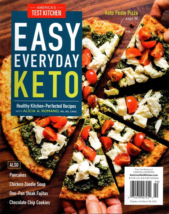 Easy Everyday Keto Magazine America's Test Kitchen Etsy