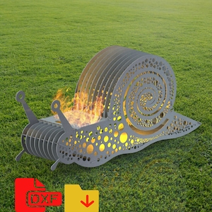 Snail Fire Pit portable,DXF files for plasma, laser cutting, fire pit for garden, welded fire pit for camping.