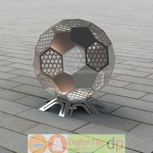 Ball Fire Pit DXF files for plasma, laser cutting, CNC. Portable Fire Pit for Garden, Welded Fire Pit For Camping, DIY Firepit.