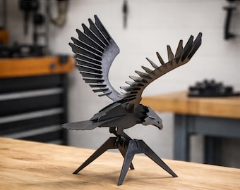 Eagle, Digital product. DXF file plasma, laser cutting. DIY metalwork. Ready-made files for plasma cutting.