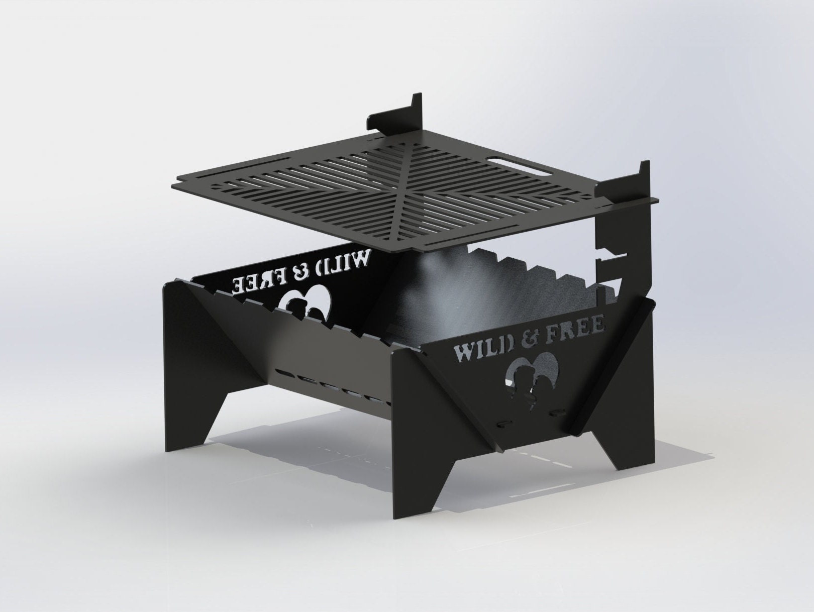 Fire Pit Dxf Filesfire Pit Portablediy Fire Pit BBQ Dxf Etsy