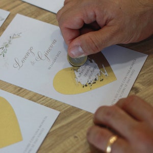 Gratta e Vinci personalizzato - Segnaposto Matrimonio - Sorpresa - Battesimo - Compleanno