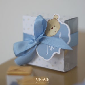 Birth baptism boxes for sugared almonds, placeholder boxes, personalized boxes with sugared almonds