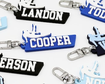 Male Gymnastics Gymnast Personalized Keychain | Custom 3D Printed Bag Tag, Name Tag, Kids Gift