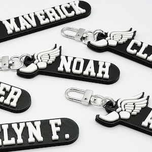 Track & Field Personalized Keychain / Keyring / Bag Tag / Name Tag - 3D Printed Plastic