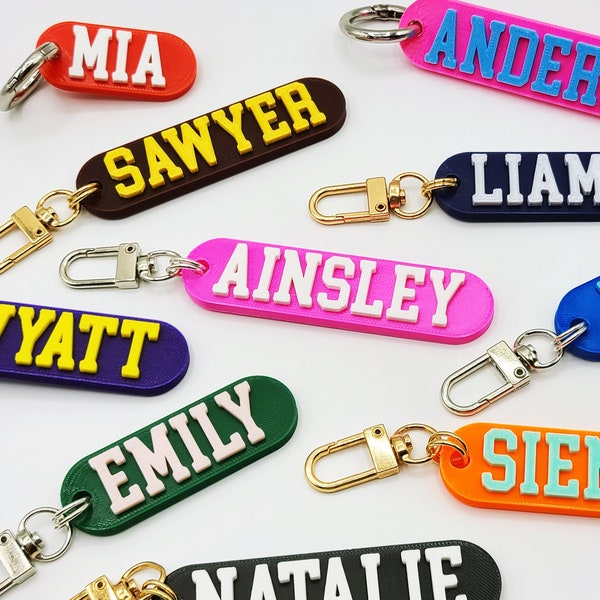 Name Keychain Etsy