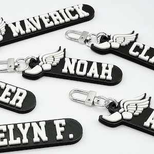 Track & Field Personalized Keychain / Keyring / Bag Tag / Name Tag - 3D Printed Plastic