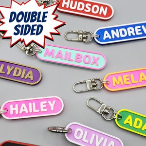 Personalized Name Keychain: 3D Printed Plastic Bag Tag
