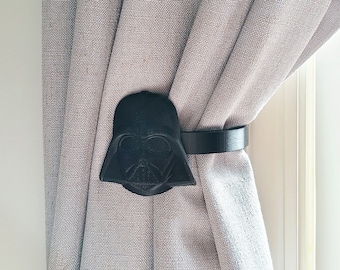 Replaceable Darth Vader Curtain Holdbacks/Tiebacks 3D Printed Plastic (Set of left and right)