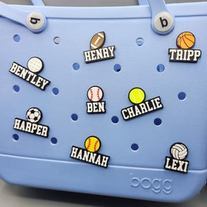 Sports1 パーソナライズされた Bogg バッグチャーム - 3D プリントプラスチック