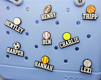 Sports1 Personalized Bogg Bag Charm - 3D Printed Plastic