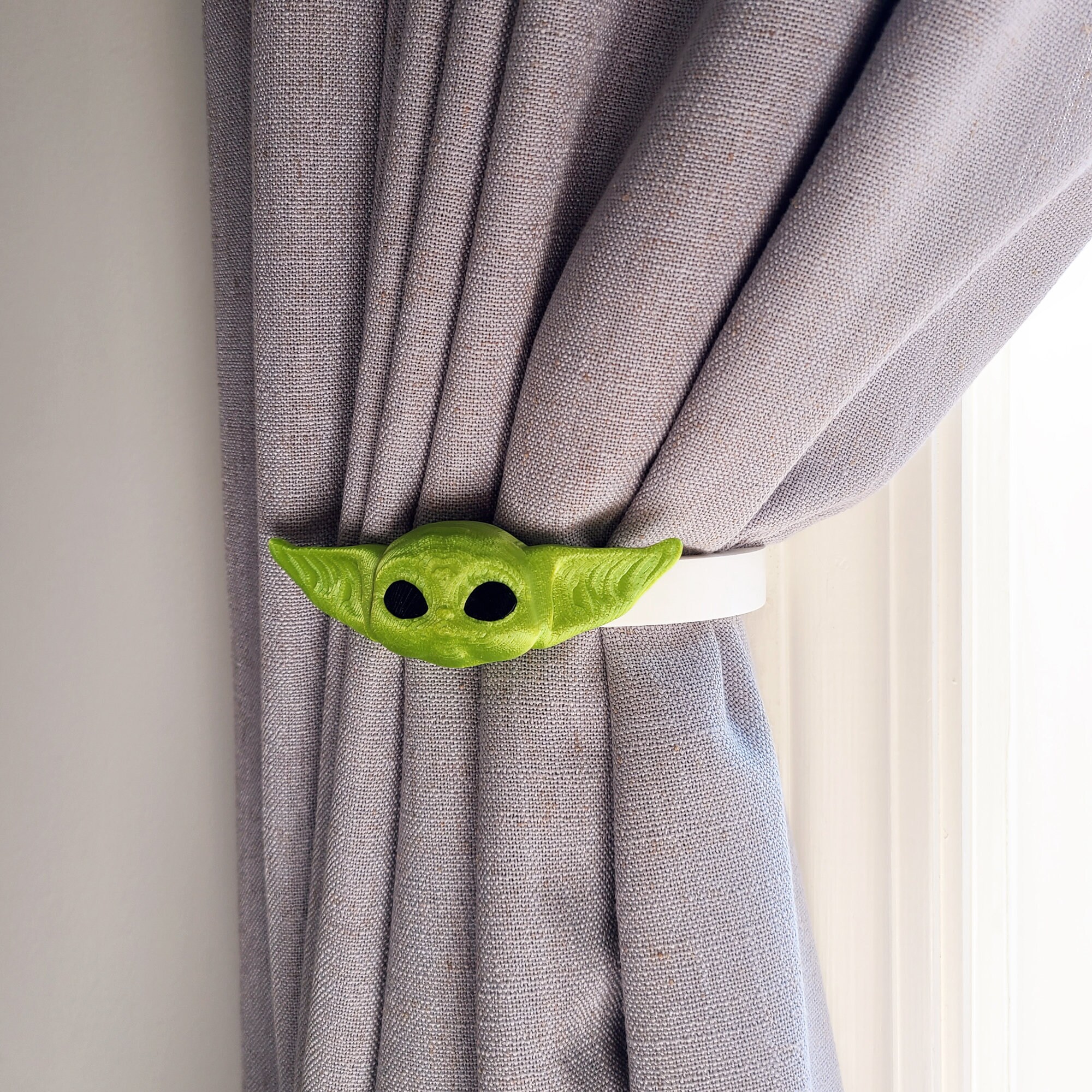 Baby Yoda Curtain Holdbacks/tiebacks 3D Printed Plastic set Etsy