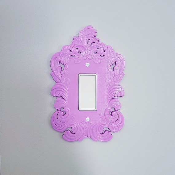 French Frame Switch Plate Cover 3D Printed Plastic (1-Gang) - A type