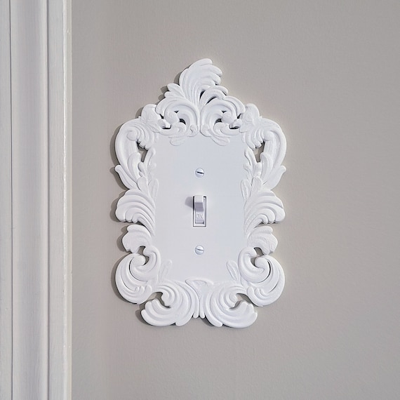French Frame Switch Plate Cover 3D Printed Plastic (1-Gang) - B type