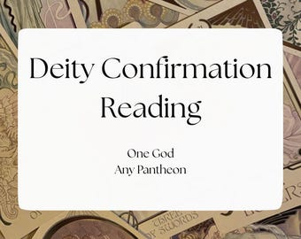 Lectura de tarot de confirmación de deidades