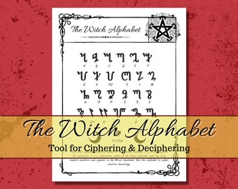 Witch Alphabet Grimoire pages for any Book of Shadows