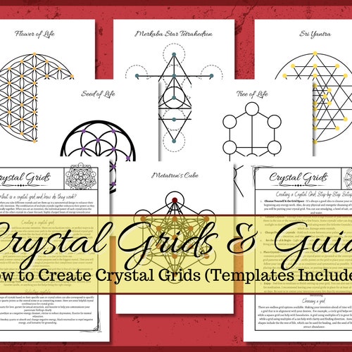 Crystal Grid. Digital Download. 12 Printable Grids. - Etsy
