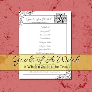 Goals of a Witch Digital Grimoire Page